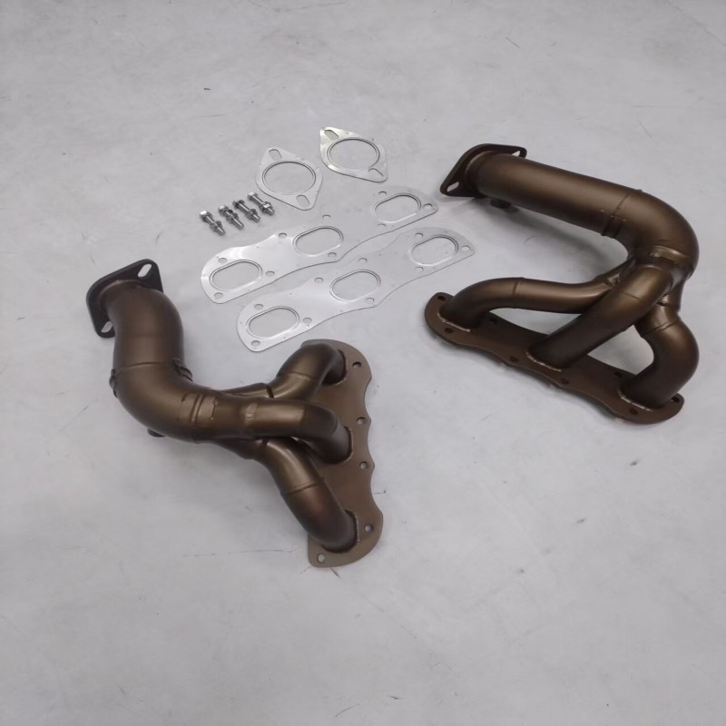 Colectores de escape Super Hi-Flow con revestimiento cerámico para Porsche 981 Boxster/Cayman